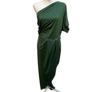 NWT Baltic Born Green One Shoulder Dress Women's Size XL